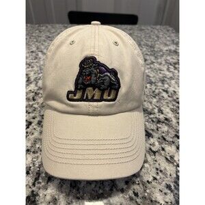 47 Brand James Madison Dukes Adjustable Leather Strapback Hat Beige Cotton